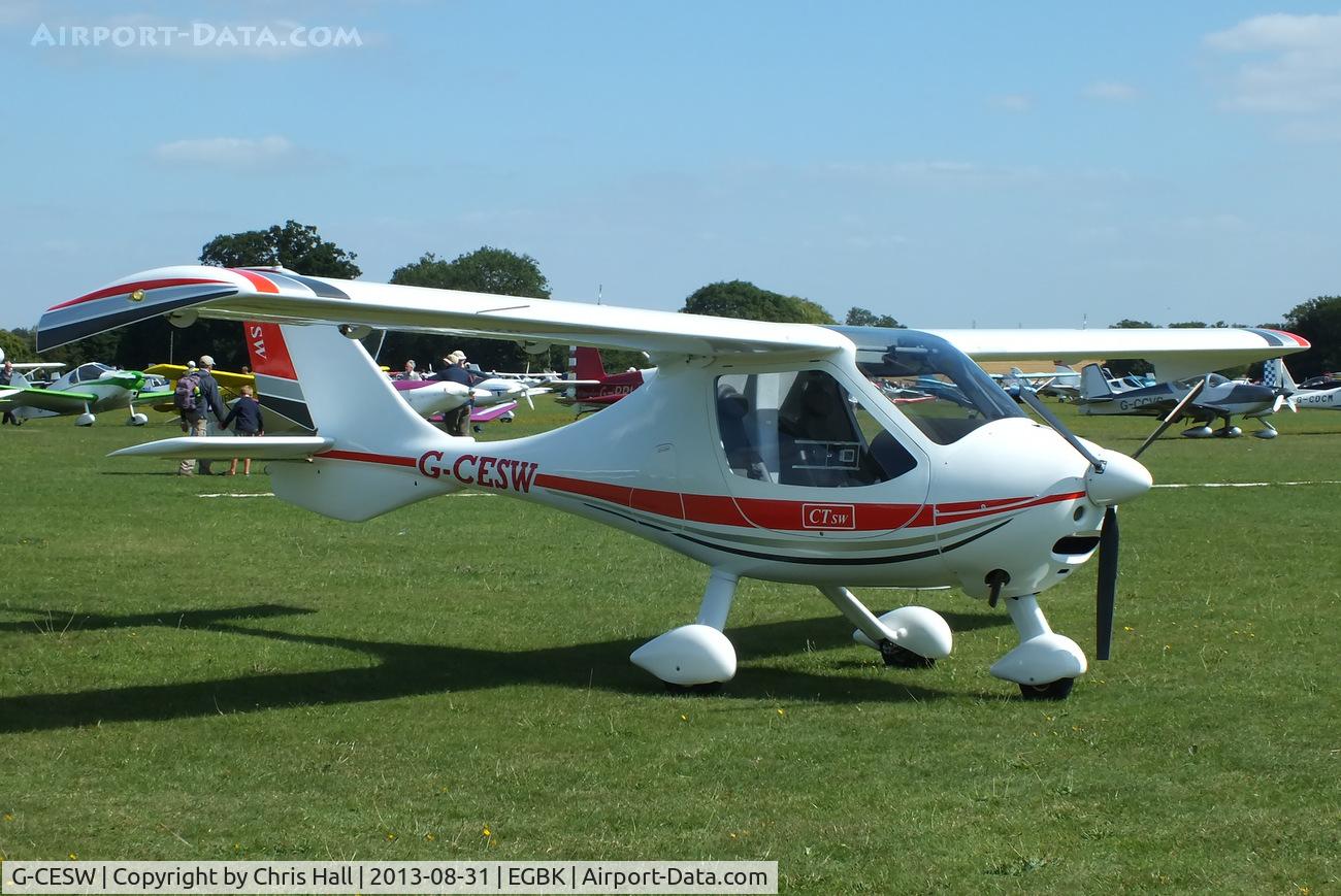 G-CESW, 2007 Flight Design CTSW C/N 8296, at the LAA Rally 2013, Sywell