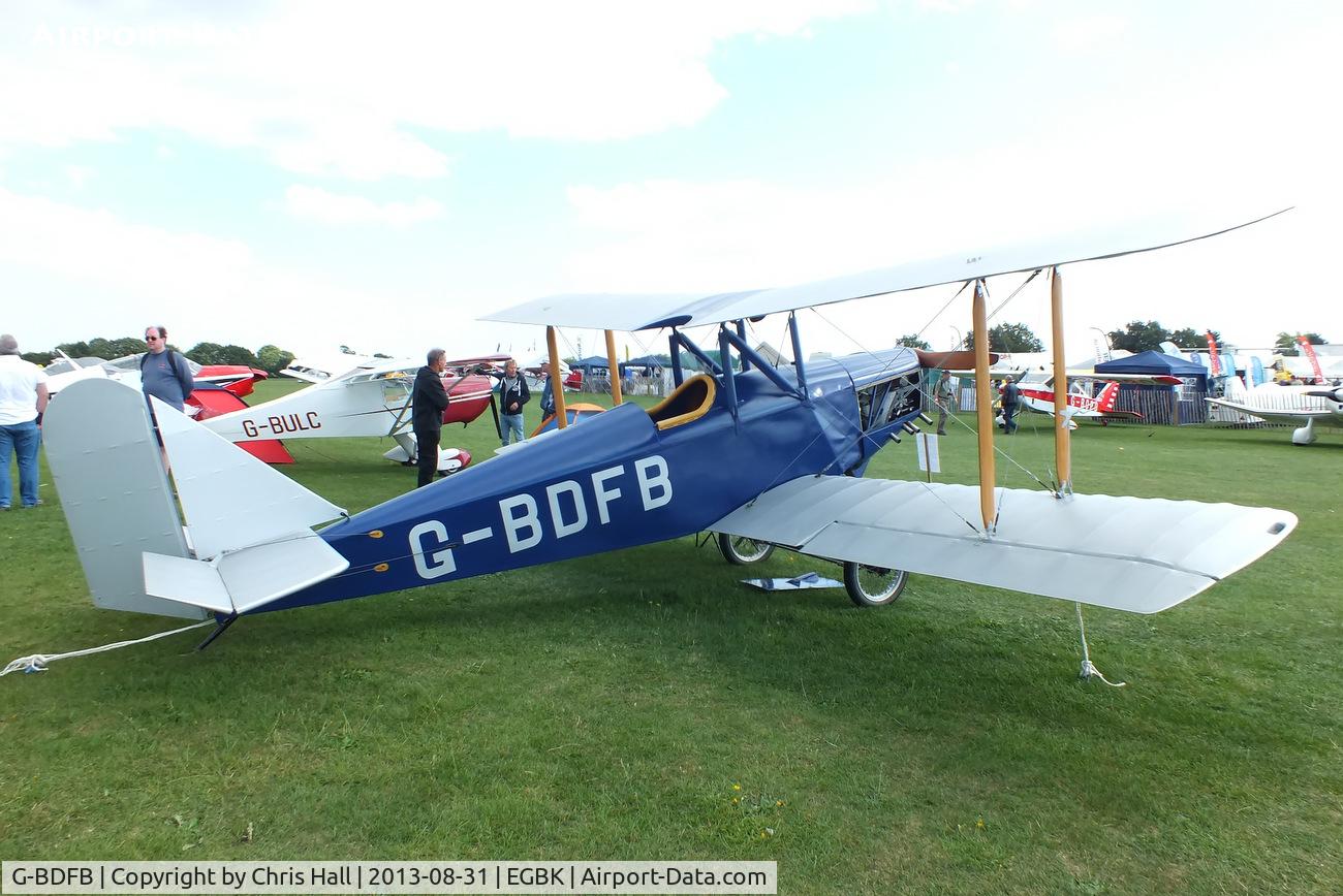 G-BDFB, 1991 Currie Wot C/N PFA 3008, at the LAA Rally 2013, Sywell