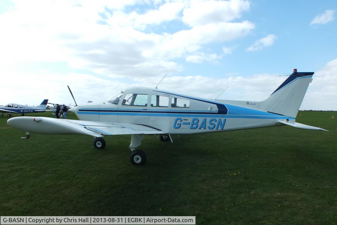 G-BASN, 1973 Beech C23 Sundowner 180 Sundowner 180 C/N M-1476, at the LAA Rally 2013, Sywell
