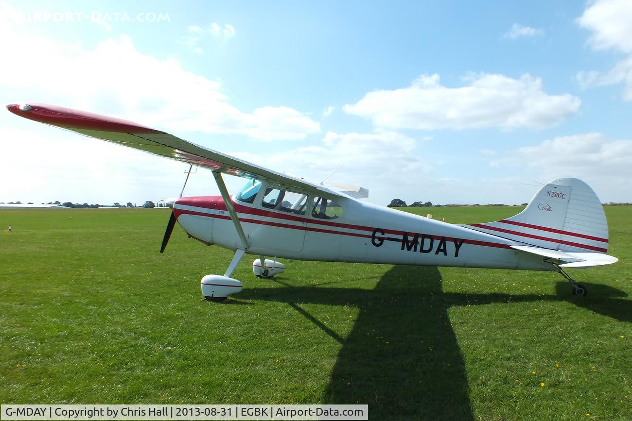 G-MDAY, 1954 Cessna 170B C/N 26350, at the LAA Rally 2013, Sywell