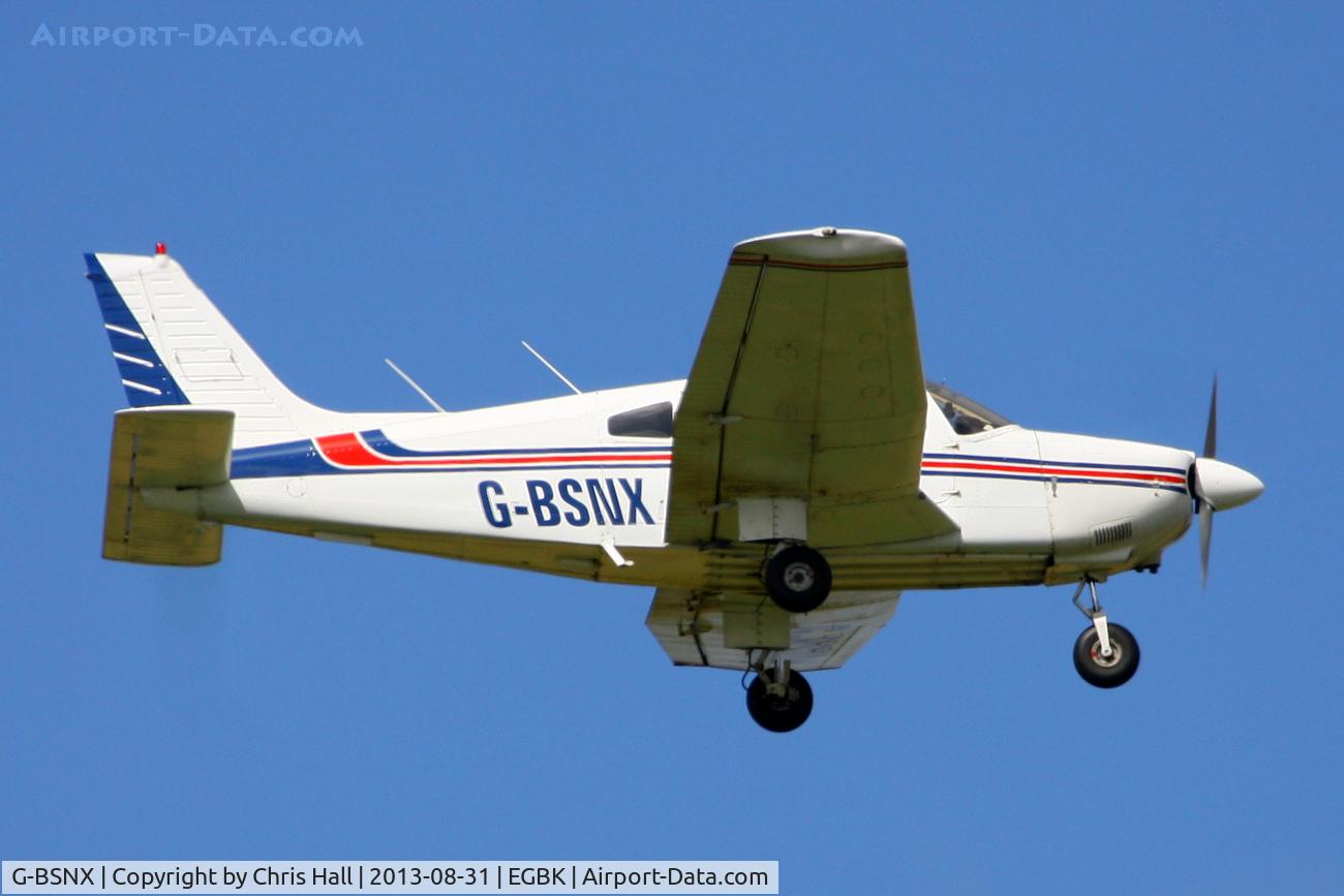 G-BSNX, 1979 Piper PA-28-181 Cherokee Archer II C/N 28-7990311, at the LAA Rally 2013, Sywell