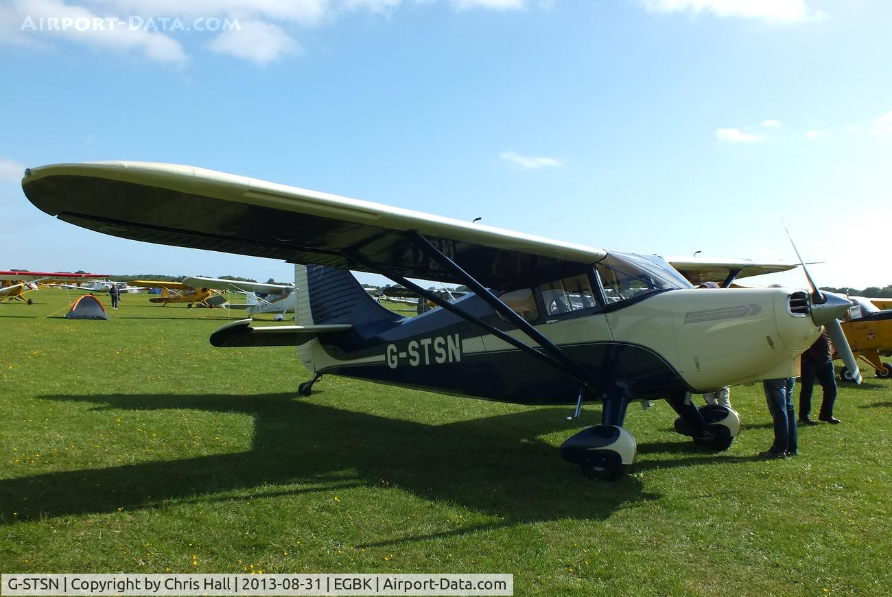 G-STSN, 1948 Stinson Flying Station Wagon C/N 108-4352, at the LAA Rally 2013, Sywell