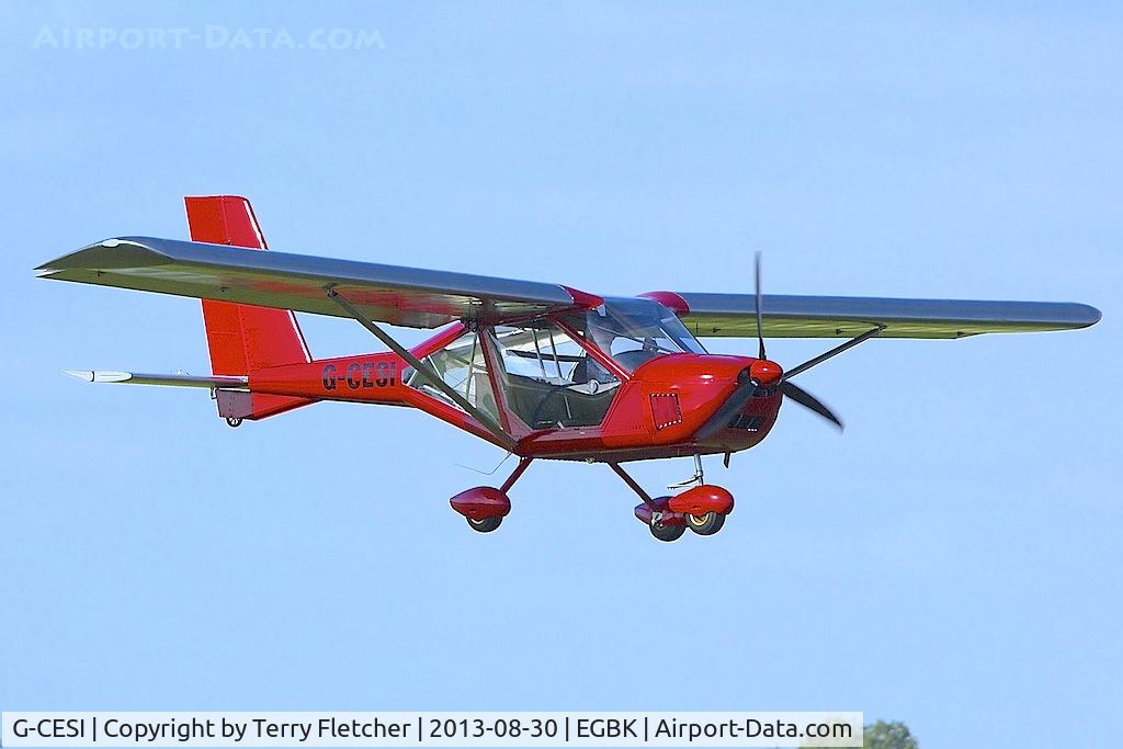 G-CESI, 2007 Aeroprakt A-22L Foxbat C/N PFA 317A-14643, Arriving at the 2013 Light Aircraft Association Rally at Sywell in the UK
