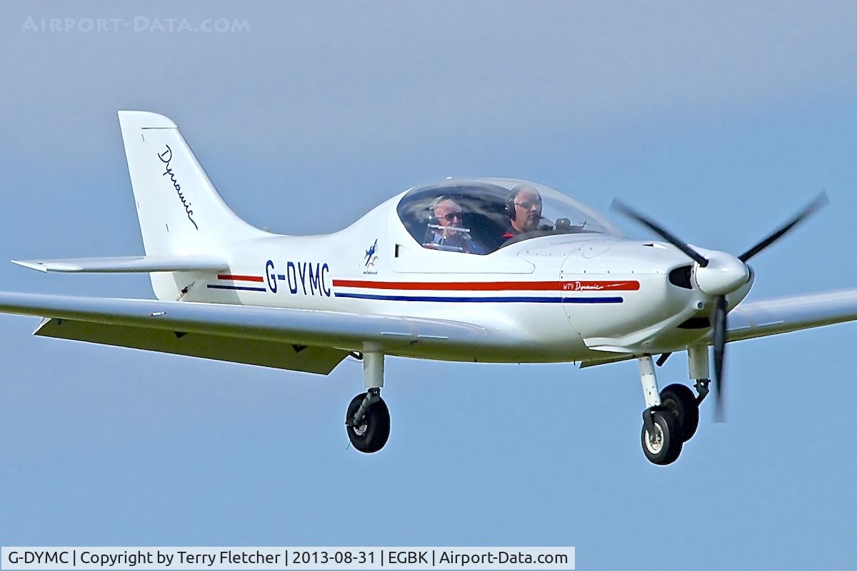 G-DYMC, 2007 Aerospool WT-9 UK Dynamic C/N DY200/2007, Arriving at the 2013 Light Aircraft Association Rally at Sywell in the UK
