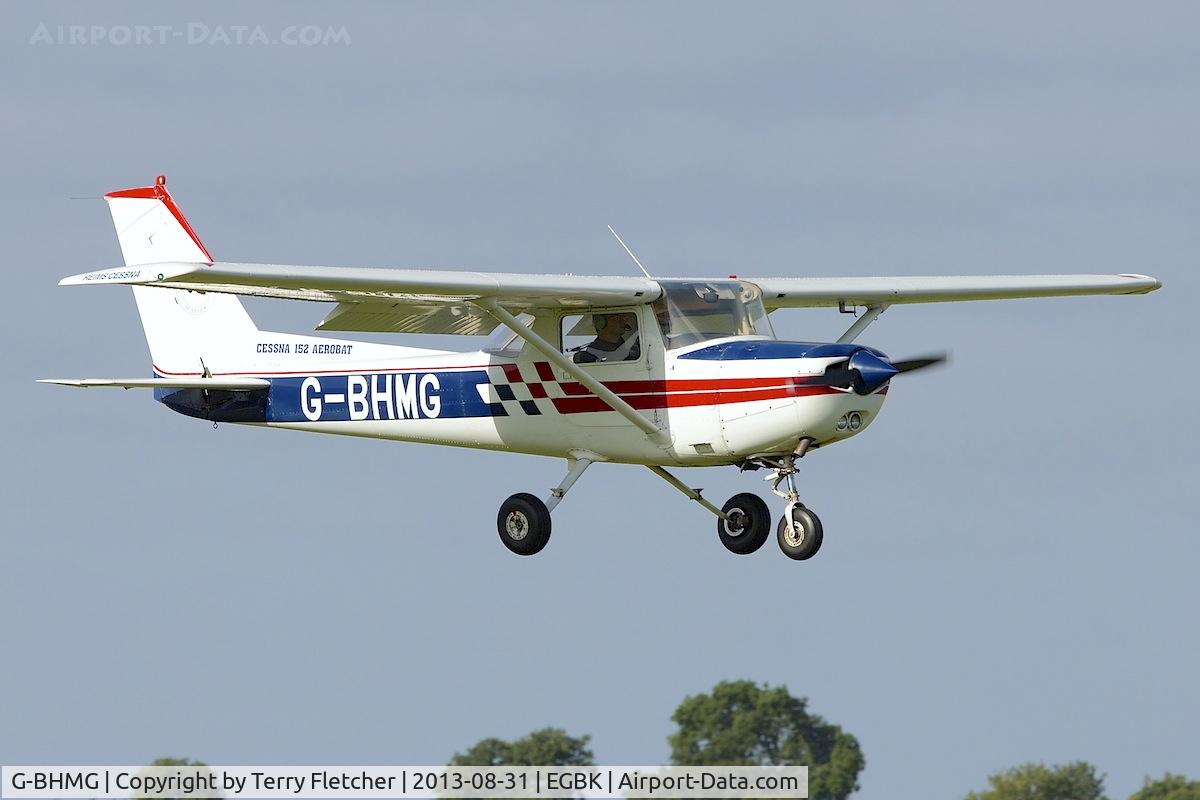 G-BHMG, 1980 Reims FA152 Aerobat C/N 0368, Arriving at the 2013 Light Aircraft Association Rally at Sywell in the UK