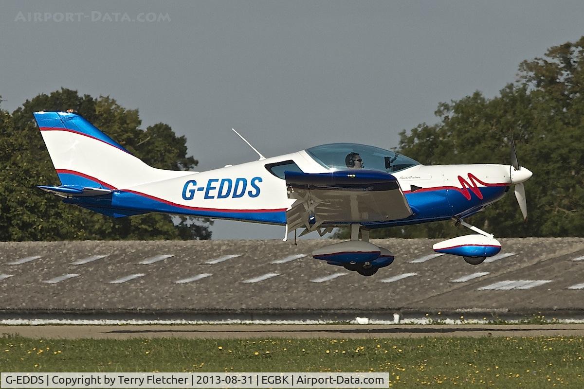 G-EDDS, 2010 CZAW SportCruiser C/N PFA 338-14660, Arriving at the 2013 Light Aircraft Association Rally at Sywell in the UK