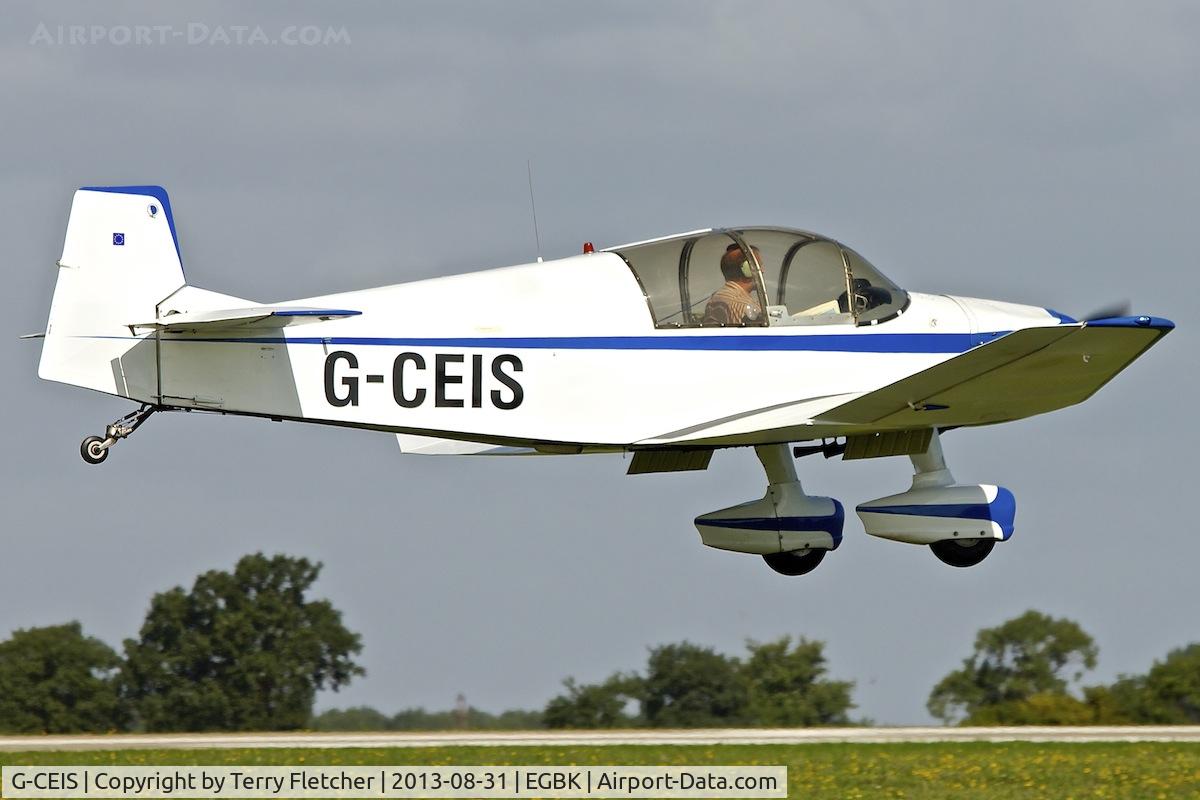G-CEIS, 1964 Jodel DR-1050 Ambassadeur C/N 469, Arriving at the 2013 Light Aircraft Association Rally at Sywell in the UK