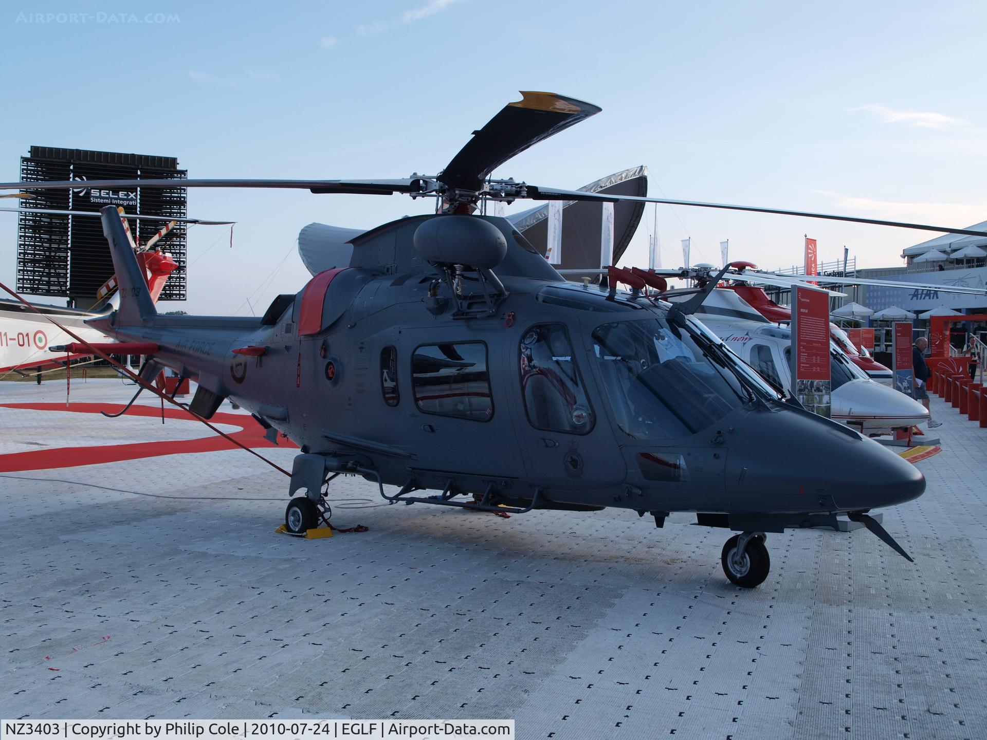 NZ3403, AgustaWestland A-109LUH C/N 13783, Farnborough Tradeshow 2010
