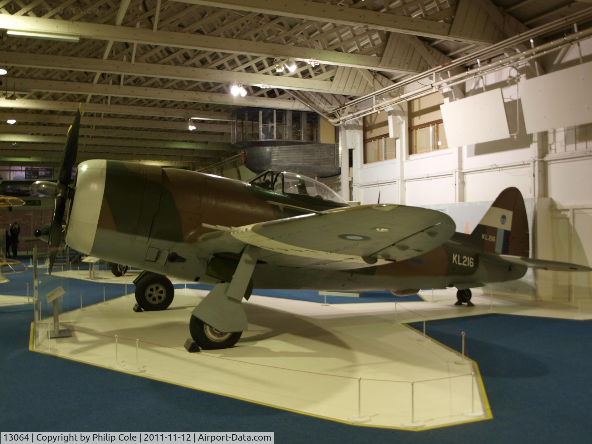 13064, 1945 Republic P-47D Thunderbolt C/N 399-55834, RAF Museum, Hendon Painted as KL216