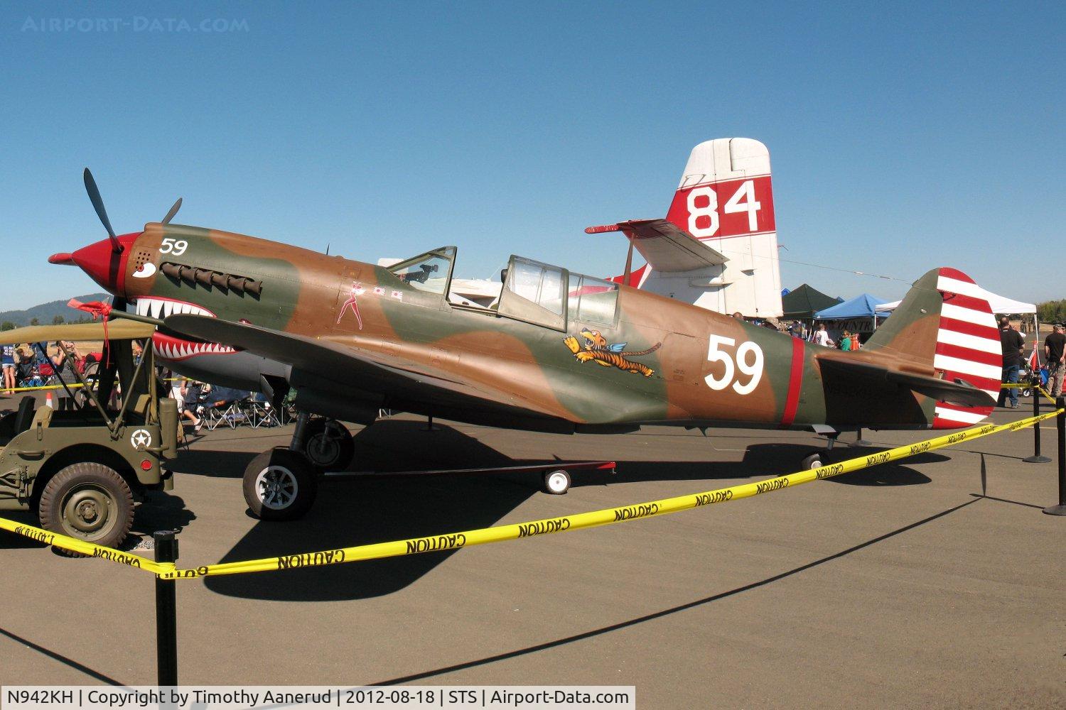 N942KH, Curtiss P-40N Warhawk C/N 29288, Curtiss P-40N Warhawk, c/n: 29288.  Snoopy's upgrade from a Sopwith Camel.  Check the owner.