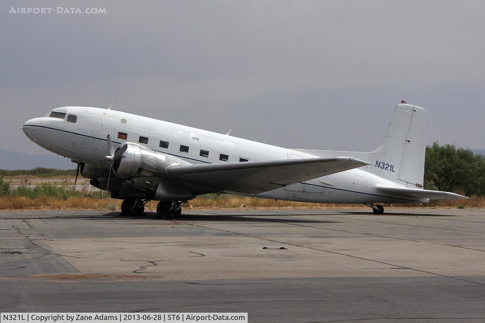 N321L, 1951 Douglas Super R4D-8 C/N 43345, At Santa Teresa, New Mexico