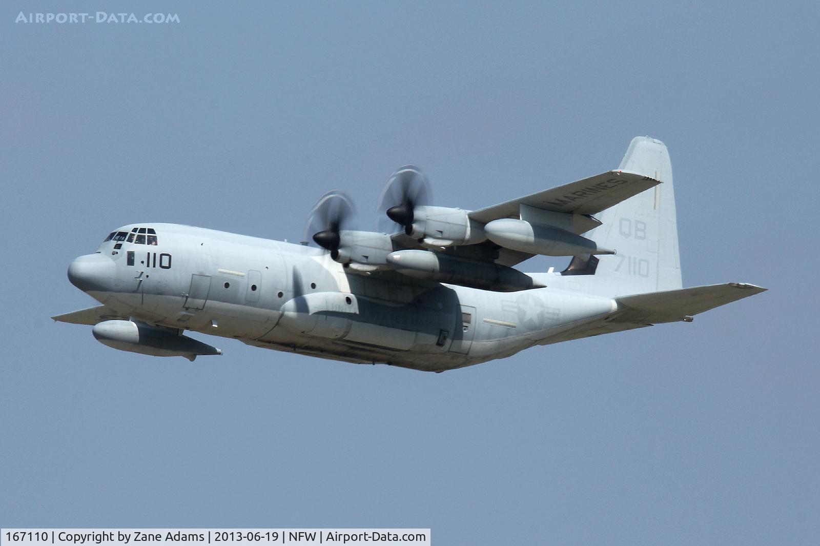 167110, Lockheed Martin KC-130J Harvest Hawk Hercules C/N 382-5579, Departing NAS Fort Worth