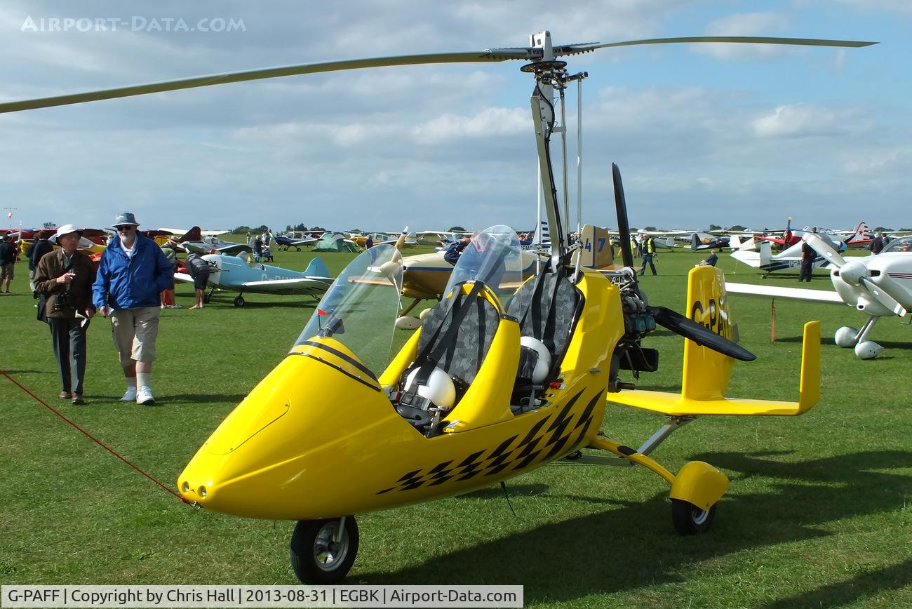 G-PAFF, 2011 Rotorsport UK MTOsport C/N RSUK/MTOS/039, at the LAA Rally 2013, Sywell