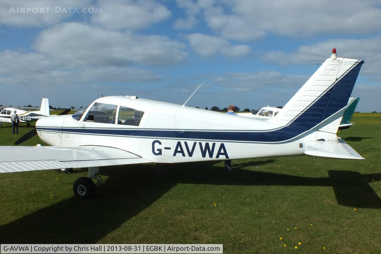 G-AVWA, 1967 Piper PA-28-140 Cherokee C/N 28-23660, at the LAA Rally 2013, Sywell