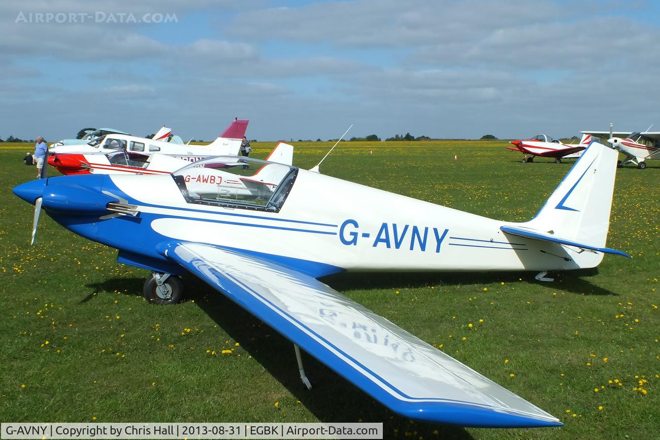 G-AVNY, 1967 Sportavia-Putzer Fournier RF-4D C/N 4029, at the LAA Rally 2013, Sywell