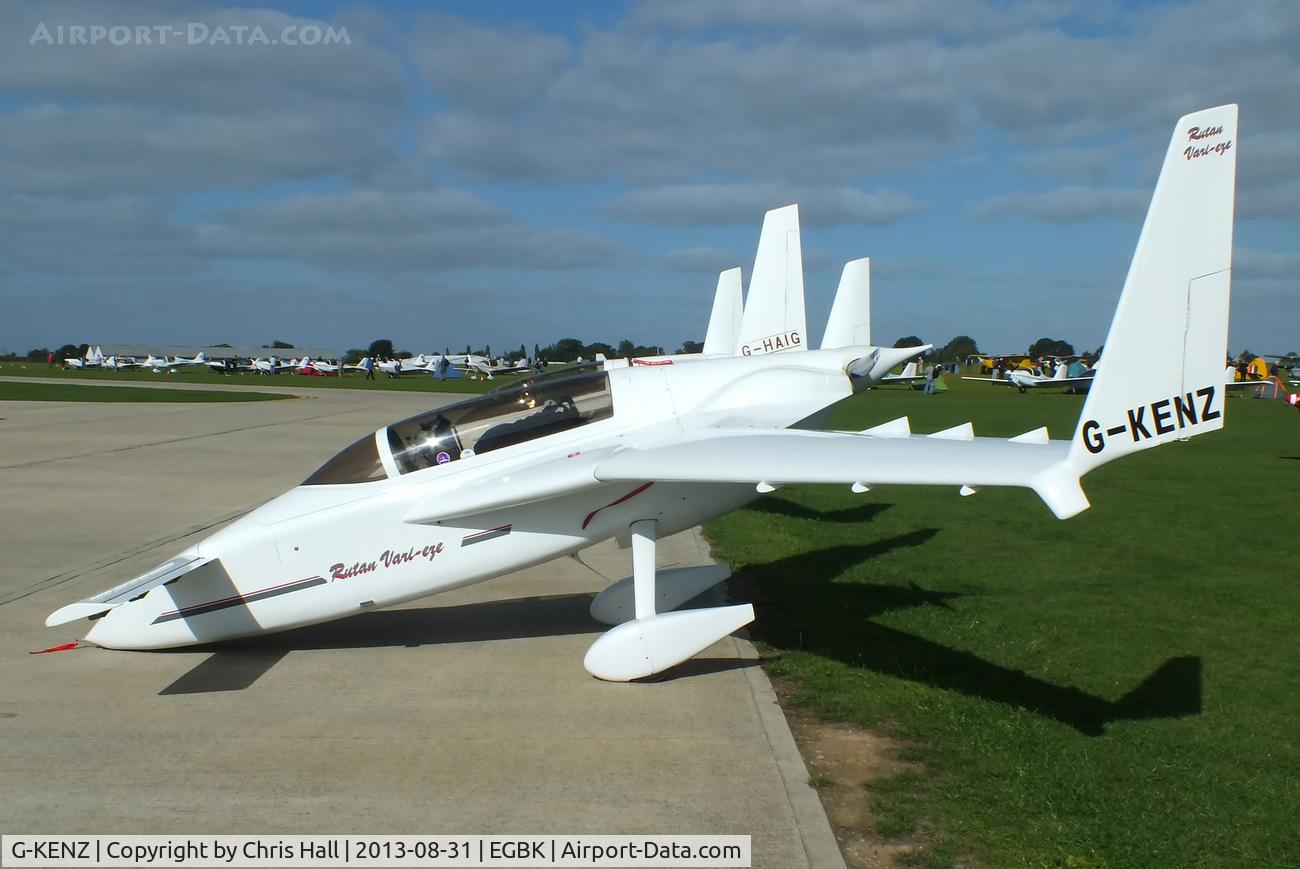 G-KENZ, 1987 Rutan VariEze C/N PFA 074-10960, at the LAA Rally 2013, Sywell