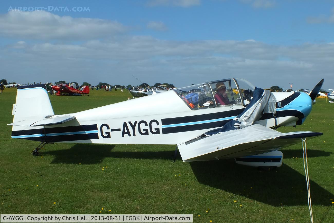 G-AYGG, 1960 Jodel (Wassmer) D-120 Paris-Nice C/N 184, at the LAA Rally 2013, Sywell