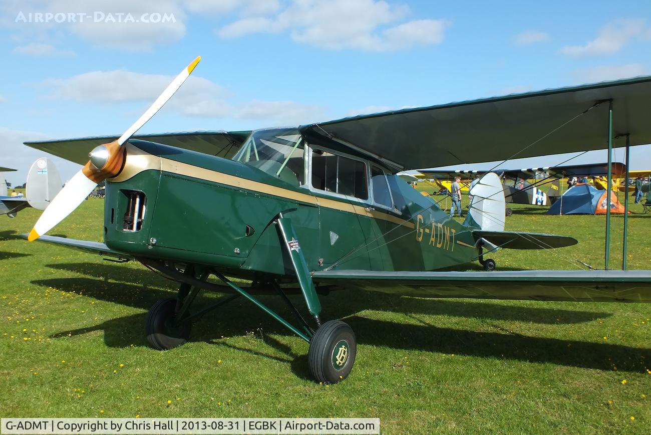 G-ADMT, 1936 De Havilland DH.87B Hornet Moth C/N 8093, at the LAA Rally 2013, Sywell