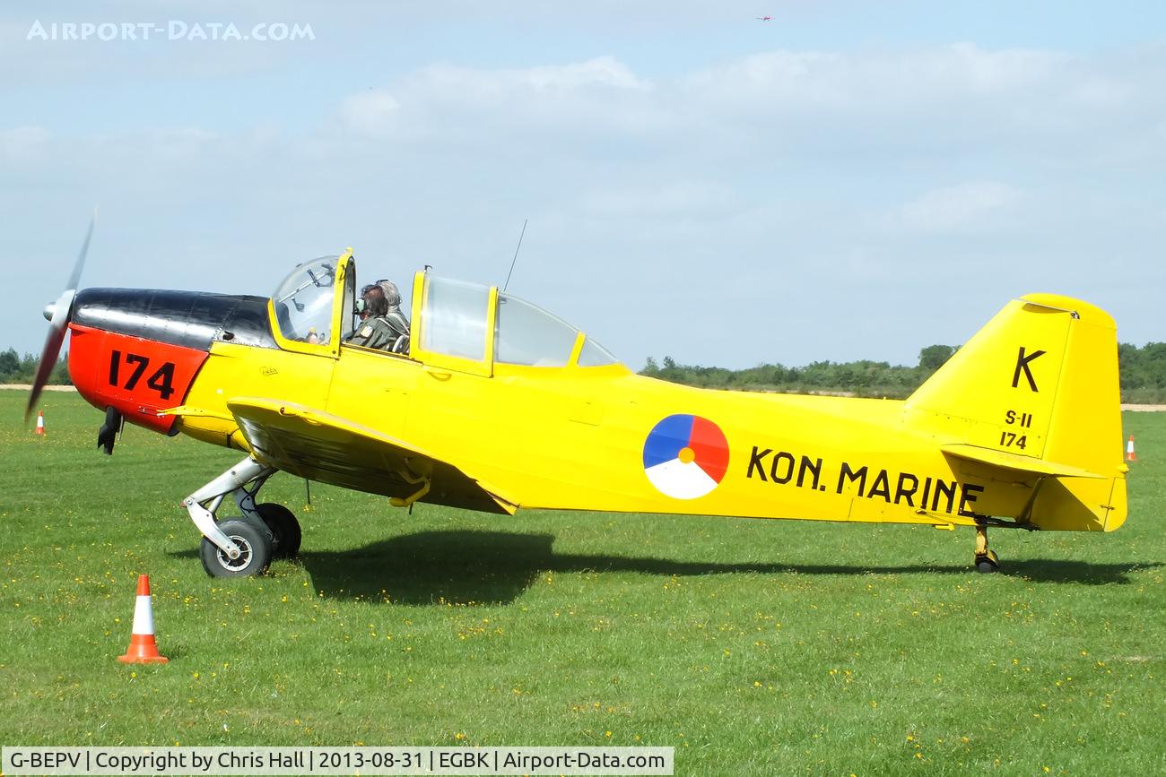 G-BEPV, 1950 Fokker S.11-1 Instructor C/N 6274, at the LAA Rally 2013, Sywell