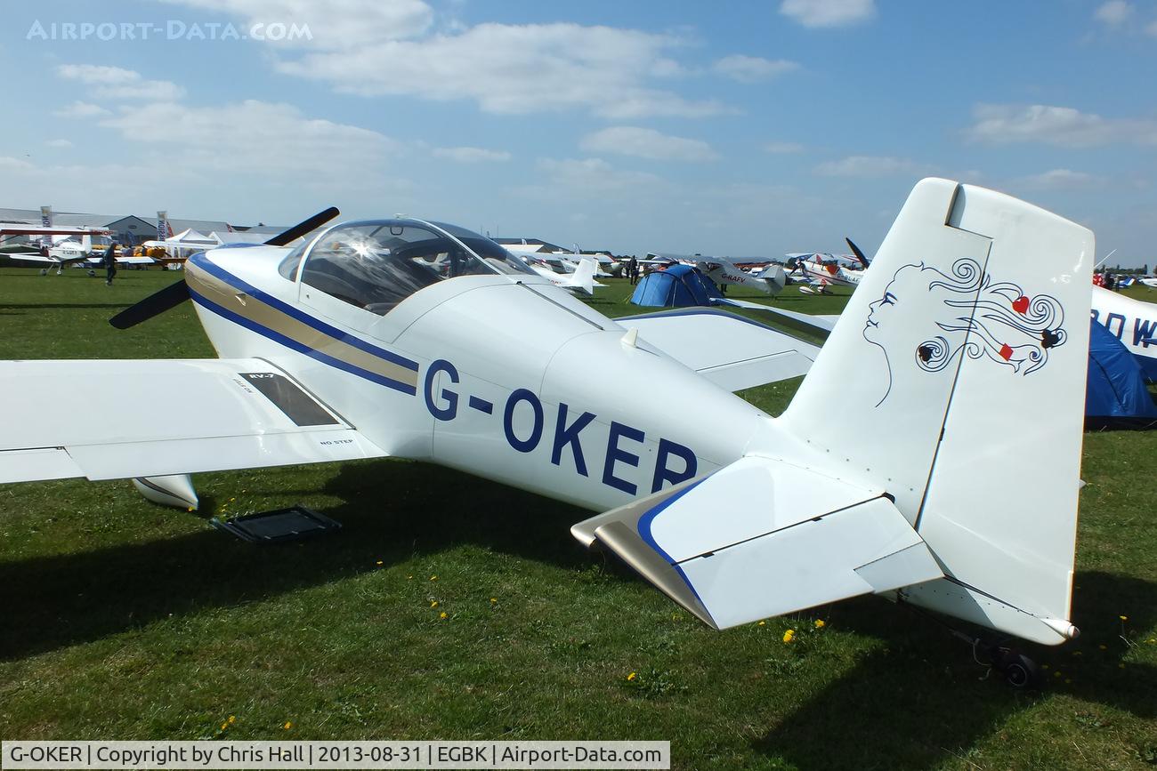 G-OKER, 2004 Vans RV-7 C/N PFA 323-14233, at the LAA Rally 2013, Sywell