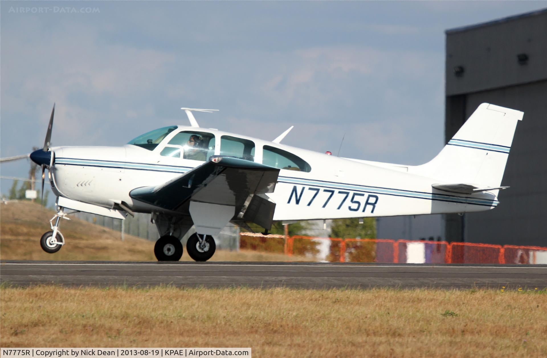 N7775R, 1968 Beech E33 Bonanza C/N CD-1202, KPAE/PAE