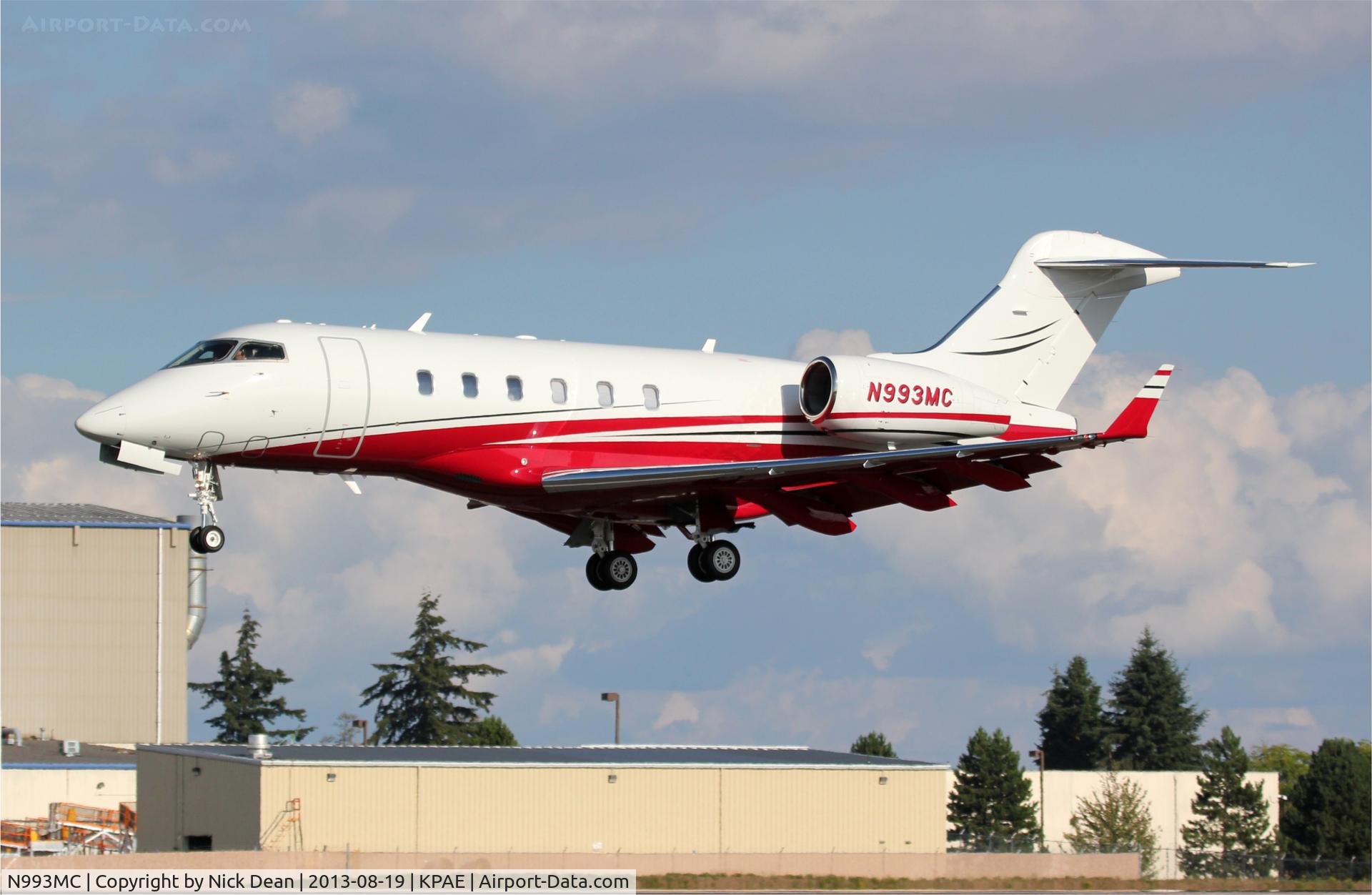N993MC, 2007 Bombardier Challenger 300 (BD-100-1A10) C/N 20186, KPAE/PAE