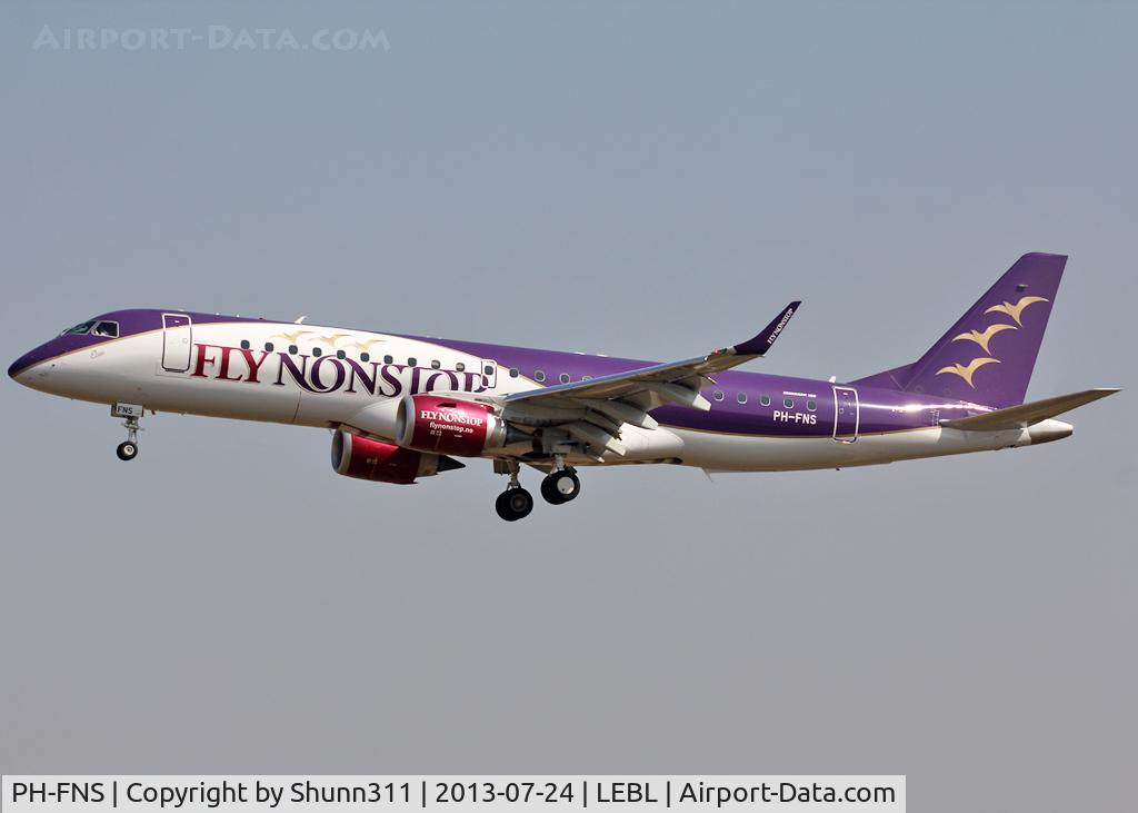 PH-FNS, 2013 Embraer 190LR (ERJ-190-100LR) C/N 19000616, Landing rwy 25R