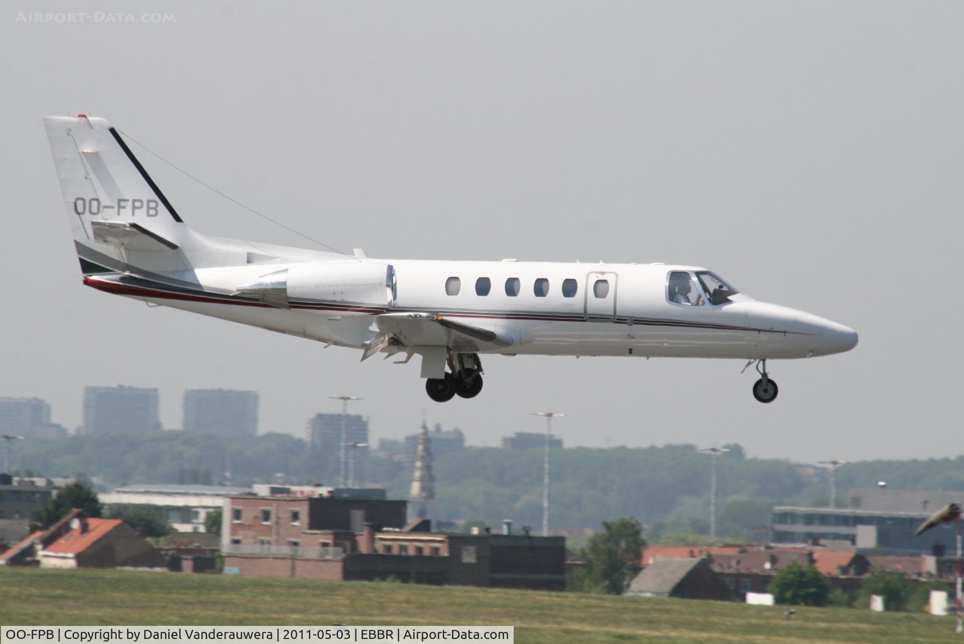OO-FPB, 2005 Cessna 550B Citation Bravo C/N 550-1117, Descending to RWY 02