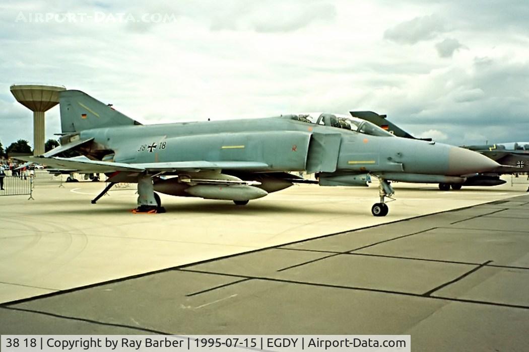 38 18, McDonnell Douglas F-4F Phantom II C/N 4658, McDonnell-Douglas F-4F Phantom II [4658] (German Air Force) RNAS Yeovilton~G 15/07/1995