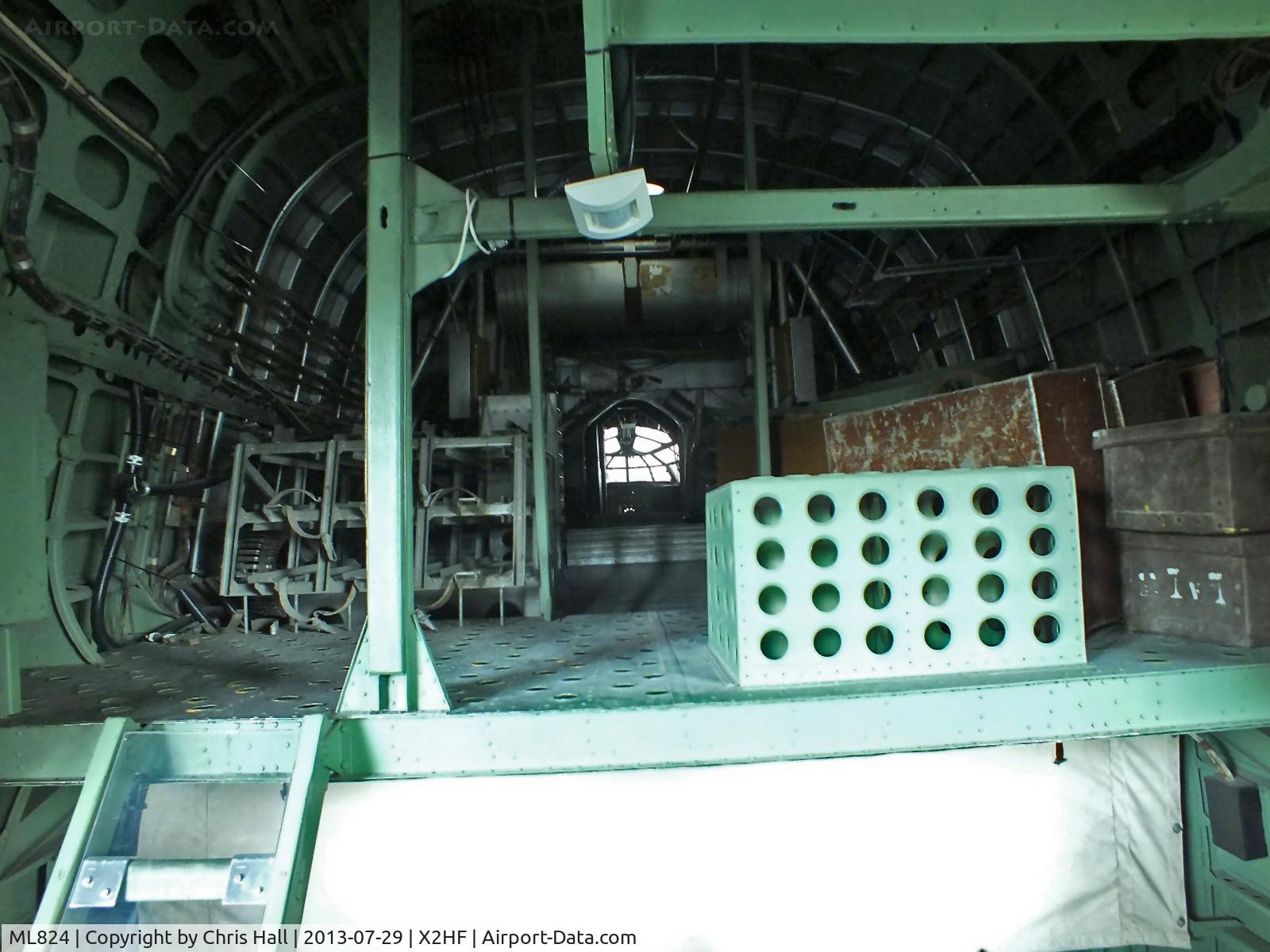 ML824, 1944 Short S25 Sunderland V C/N SH.984, inside the Short Sunderland at the RAF Museum, Hendon