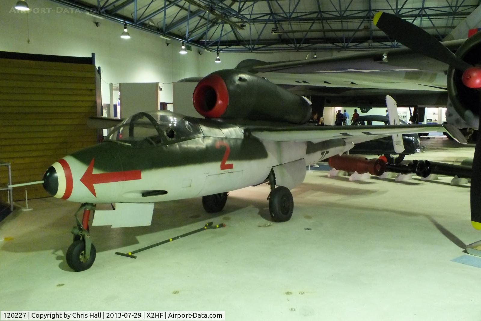 120227, 1945 Heinkel He-162A-2 Volksjager C/N 120227, Displayed at the RAF Museum, Hendon