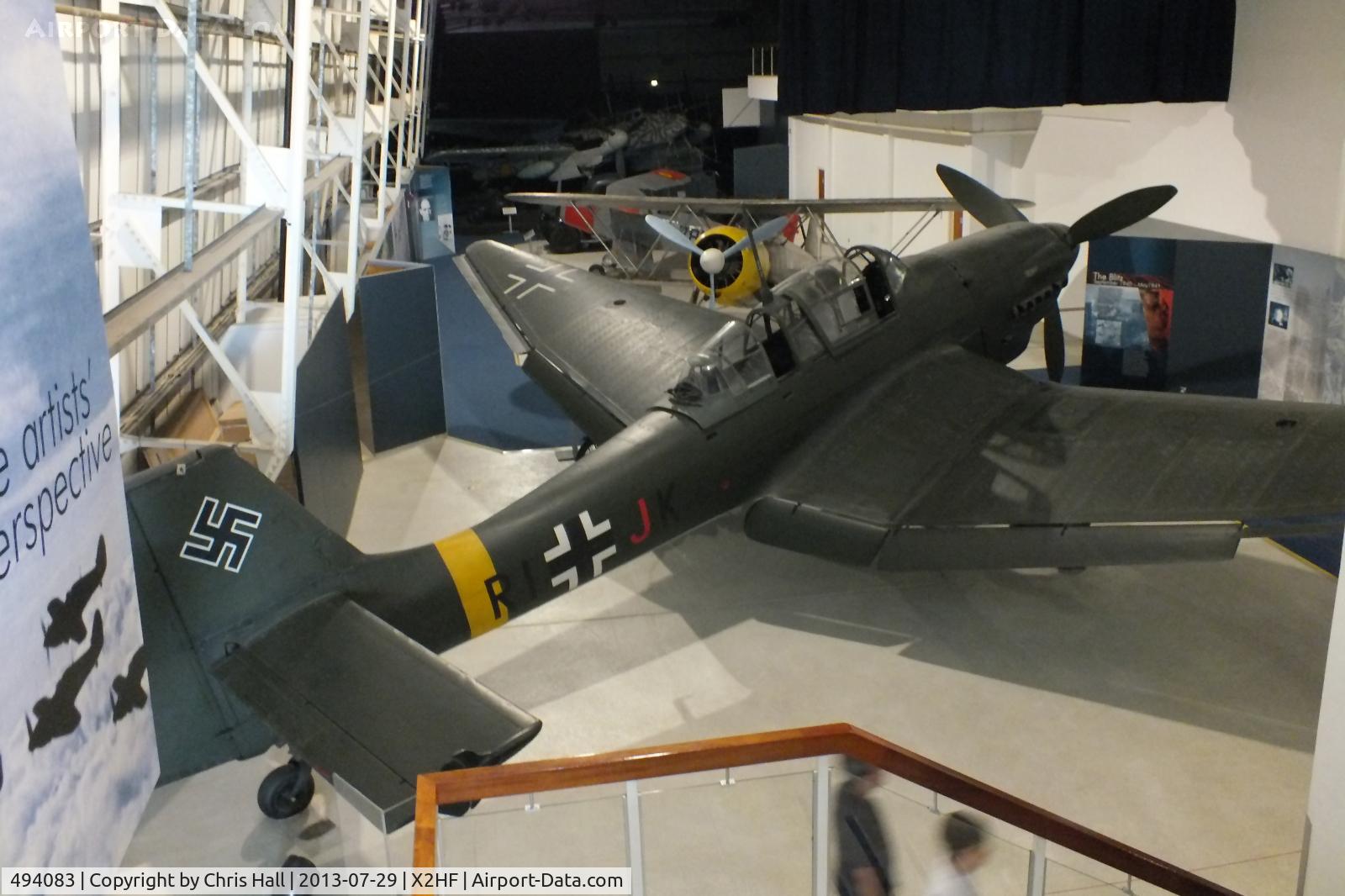 494083, 1941 Junkers Ju-87D Stuka C/N Not found 494083, Displayed at the RAF Museum, Hendon