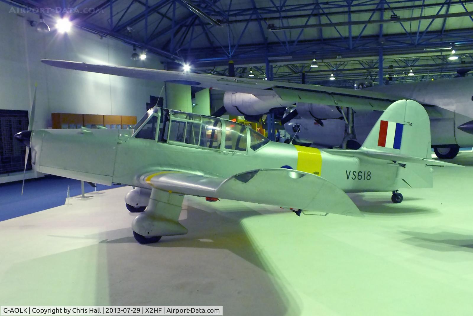 G-AOLK, 1949 Percival P-40 Prentice T1 C/N PAC-225, Displayed at the RAF Museum, Hendon