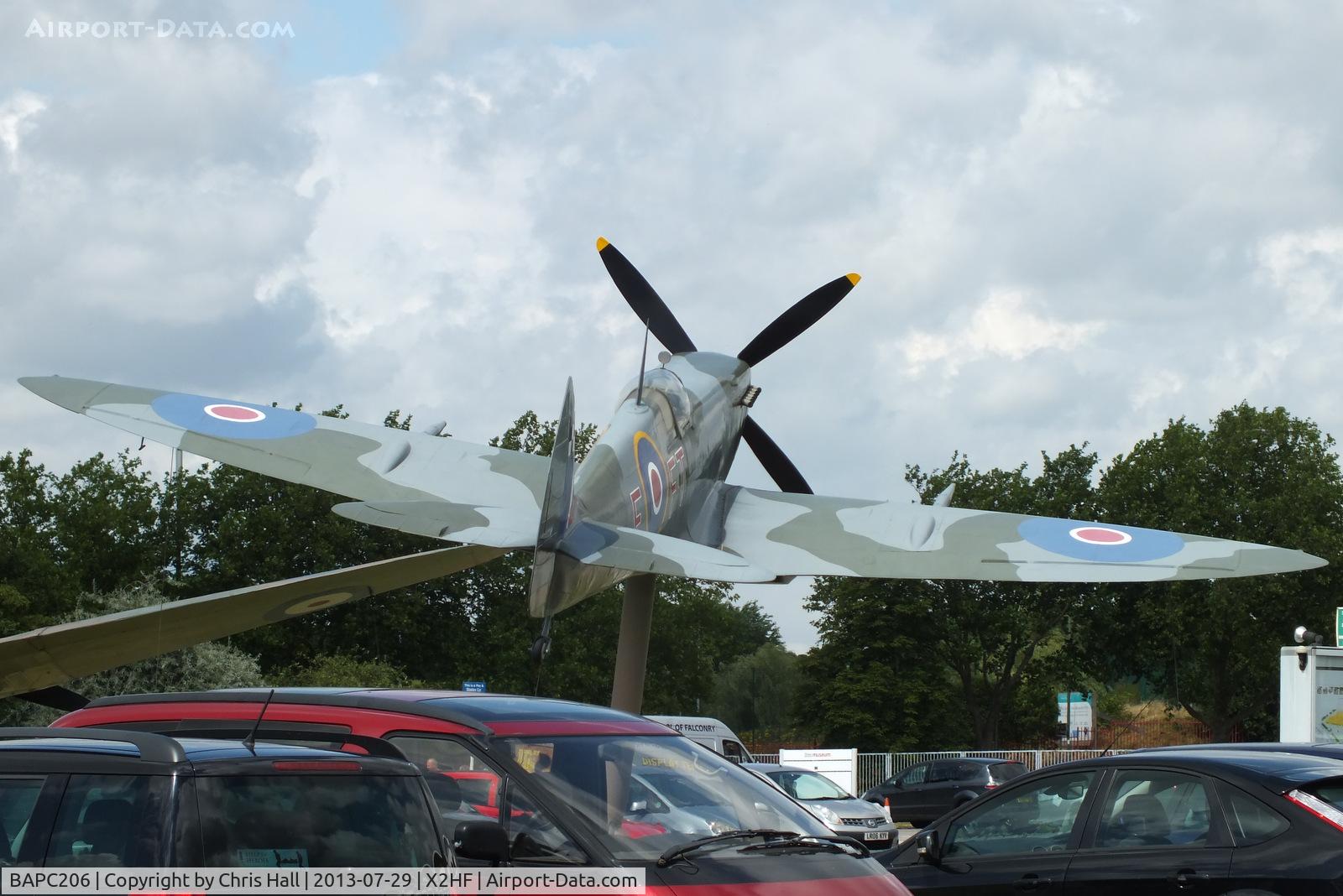 BAPC206, Supermarine 361 Spitfire IX Replica C/N BAPC.206, Displayed at the RAF Museum, Hendon