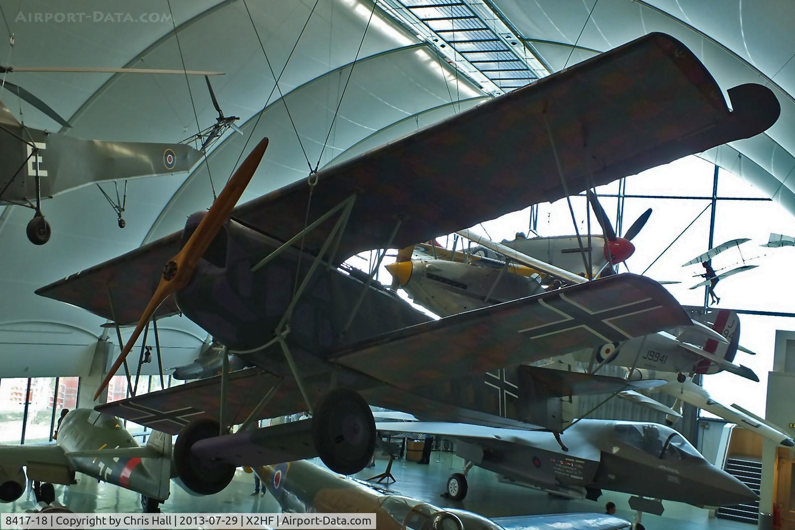 8417-18, Fokker D-VII C/N Not found 8417-18, Displayed at the RAF Museum, Hendon