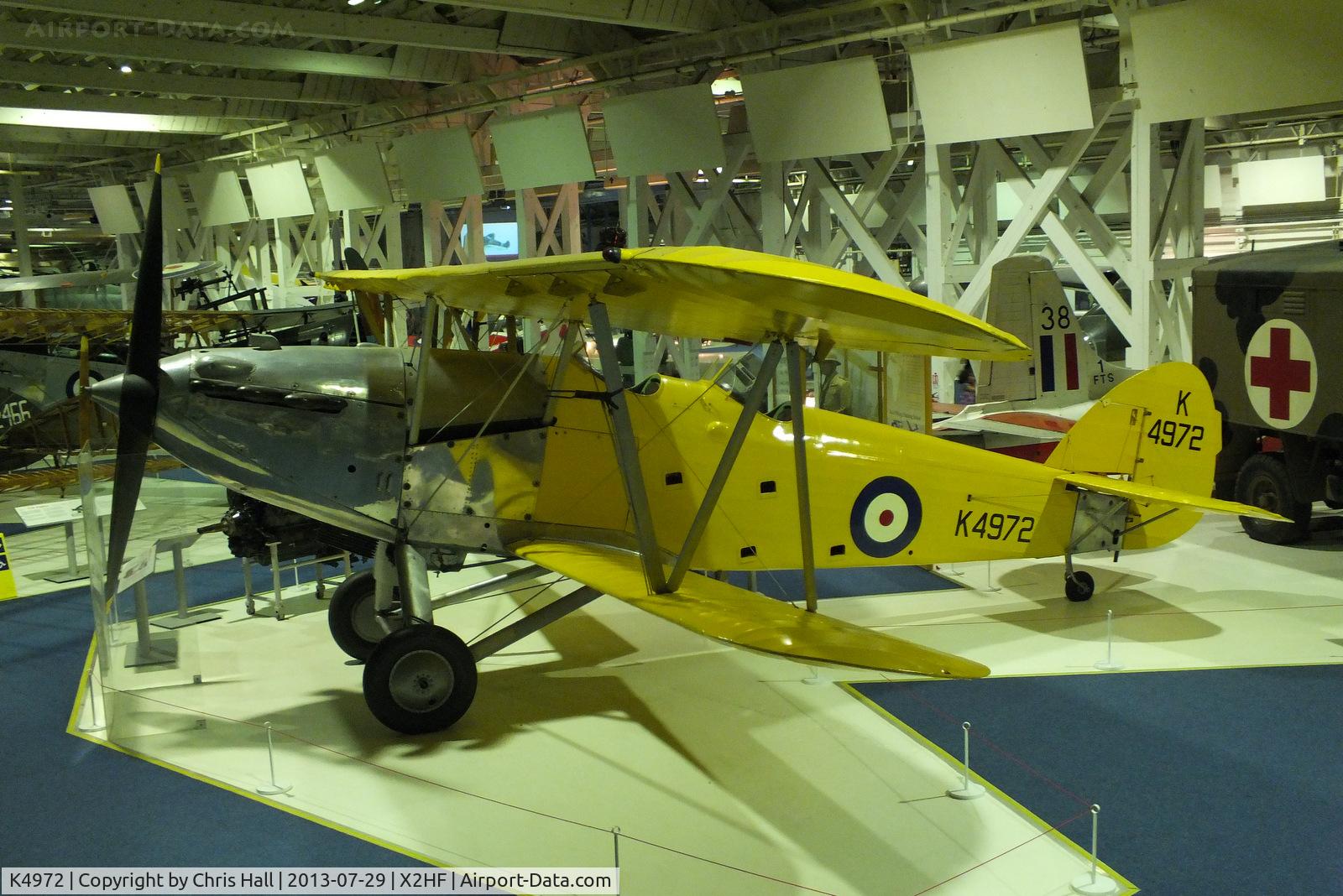 K4972, 1935 Hawker Hart Trainer II C/N 4261, Displayed at the RAF Museum, Hendon