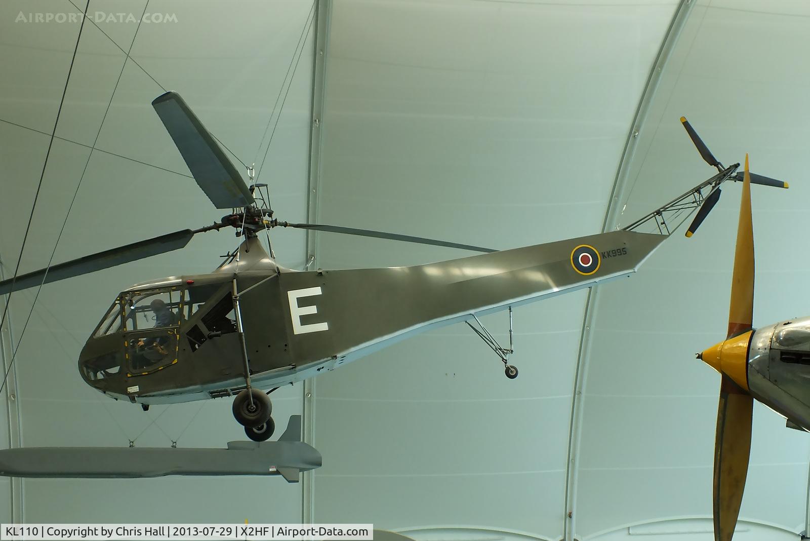 KL110, 1944 Sikorsky R-4B Hoverfly I C/N 140, Displayed at the RAF Museum, Hendon