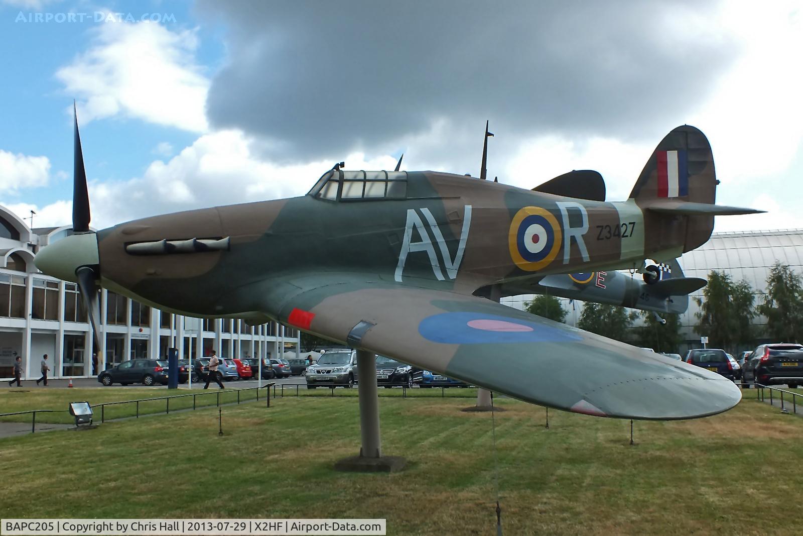 BAPC205, Hawker Hurricane Replica C/N BAPC.205, Displayed at the RAF Museum, Hendon