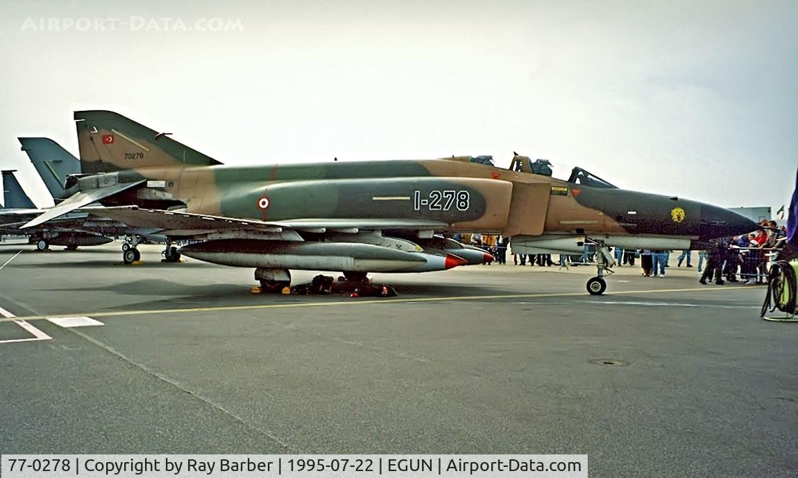 77-0278, 1977 McDonnell Douglas F-4E Phantom II C/N 4986, McDonnell-Douglas F-4E Phantom II [4986] (Turkish Air Force) RAF Mildenhall~G 22/07/1995