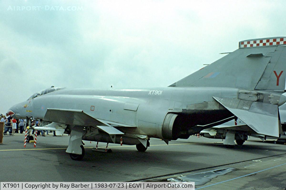 XT901, 1968 McDonnell Douglas Phantom FGR2 C/N 2536, McDonnell-Douglas F-4M FGR.2 Phantom II [2536] (Royal Air Force) RAF Greenham Common~G 23/07/1983. Image from a slide.