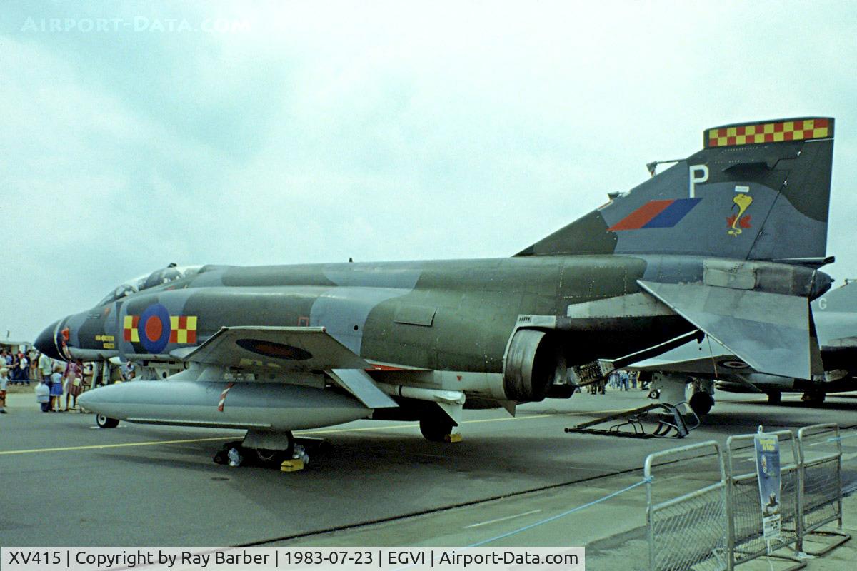 XV415, 1968 McDonnell Douglas Phantom FGR2 C/N 3007/9245, McDonnell-Douglas F-4M FGR.2 Phantom II [3007] (Royal Air Force) RAF Greenham Common~G 23/07/1983. Image from a slide.