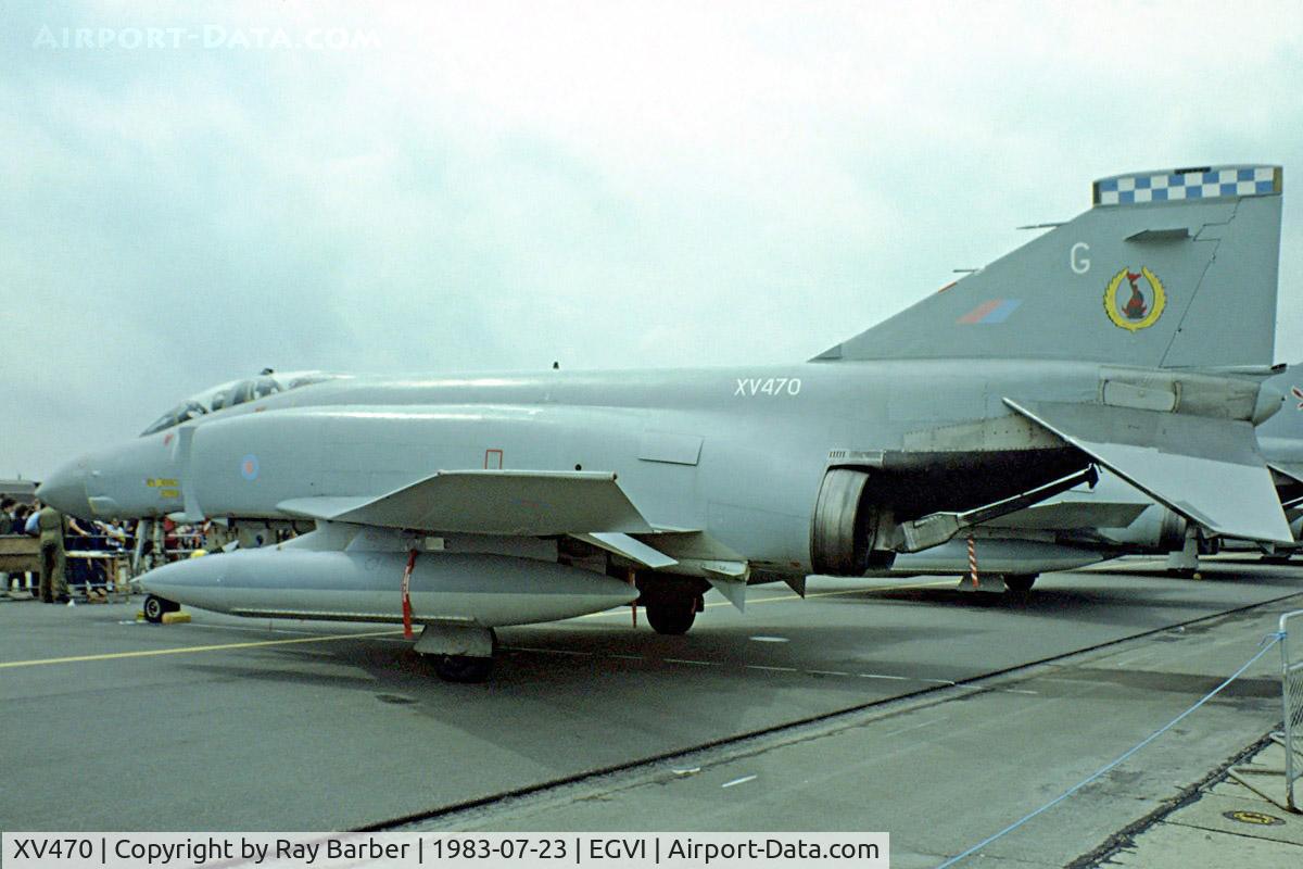 XV470, 1969 McDonnell Douglas Phantom FGR2 C/N 3288/0085, McDonnell-Douglas F-4M FGR.2 Phantom II [3288] (Royal Air Force) RAF Greenham Common~G 23/07/1983. Image taken from a slide.