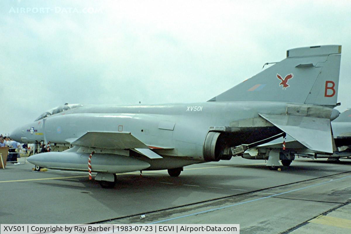 XV501, 1969 McDonnell Douglas Phantom FGR2 C/N 3507, McDonnell-Douglas F-4M FGR.2 Phantom II [3507] (Royal Air Force) RAF Greenham Common~G 23/07/1983