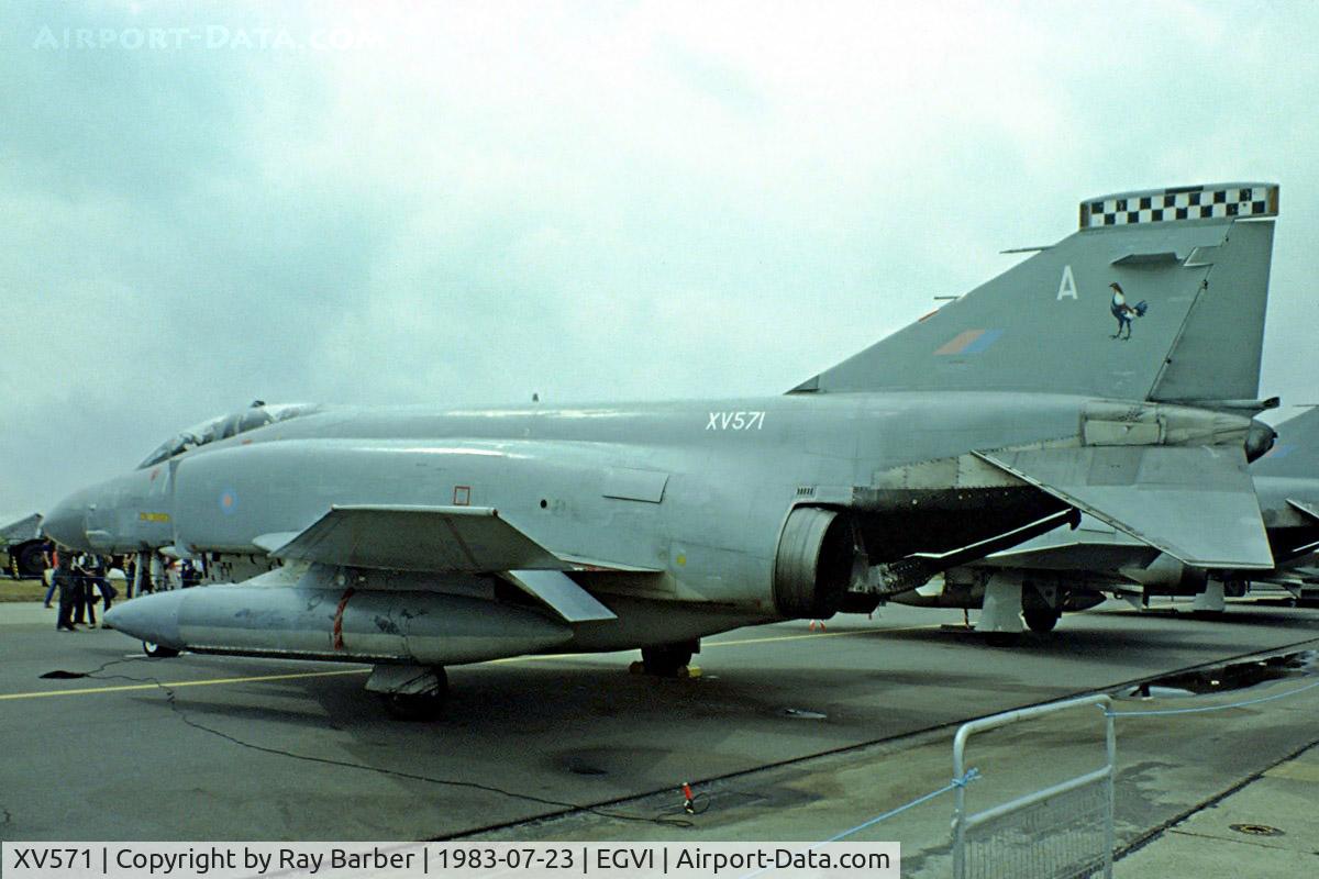 XV571, 1968 McDonnell Douglas Phantom FG1 C/N 9325/3020, McDonnell-Douglas F-4K FG.1 Phantom II [3020] (Royal Air Force) RAF Greenham Common~G 23/07/1983