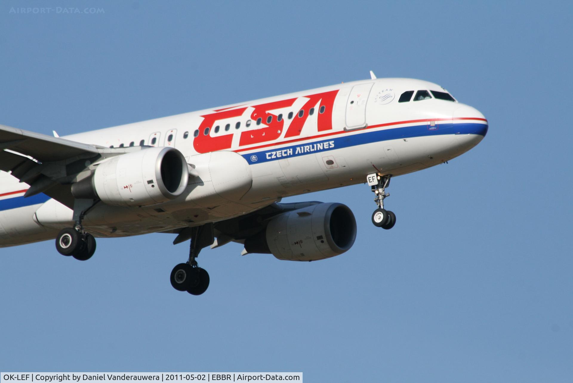 OK-LEF, 2006 Airbus A320-214 C/N 2758, Arrival of flight OK630 to RWY 02