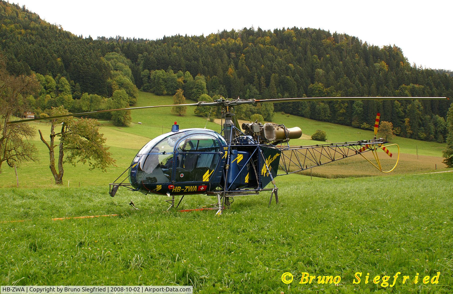 HB-ZWA, Aerospatiale SA-315B Lama C/N 2540, Helicopter