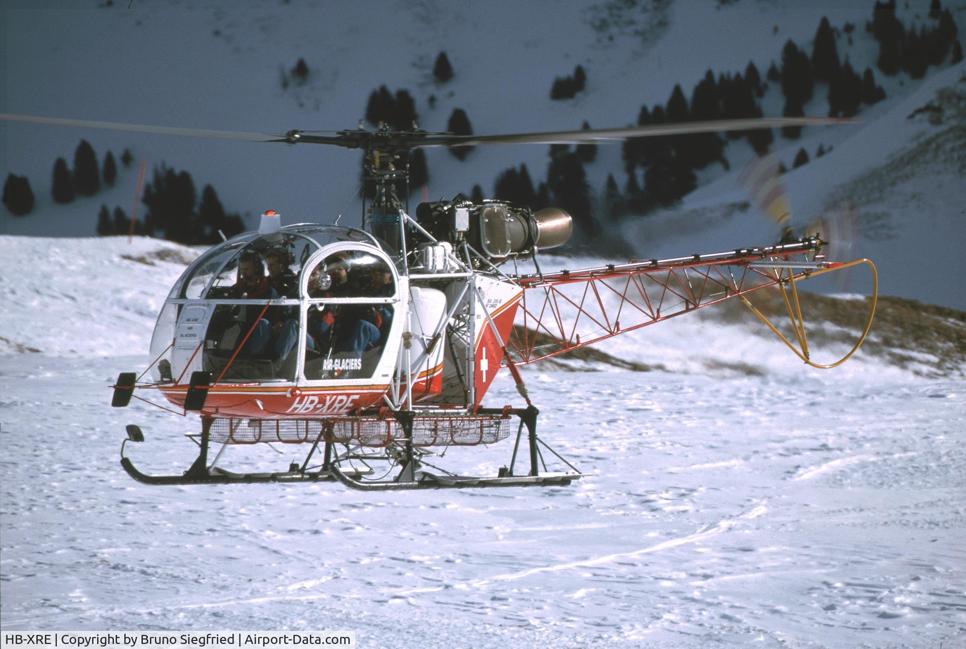 HB-XRE, 1976 Aérospatiale SA-315B Lama C/N 2462, at Lauberhorn
