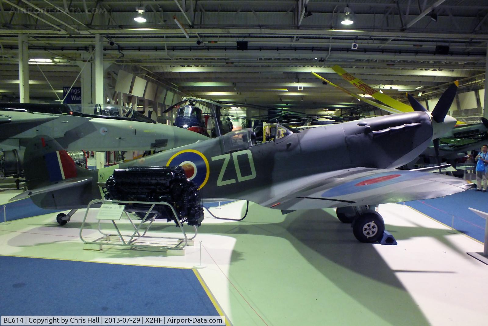 BL614, 1941 Supermarine 349 Spitfire F.Vb C/N CBAF.1646, Displayed at the RAF Museum, Hendon