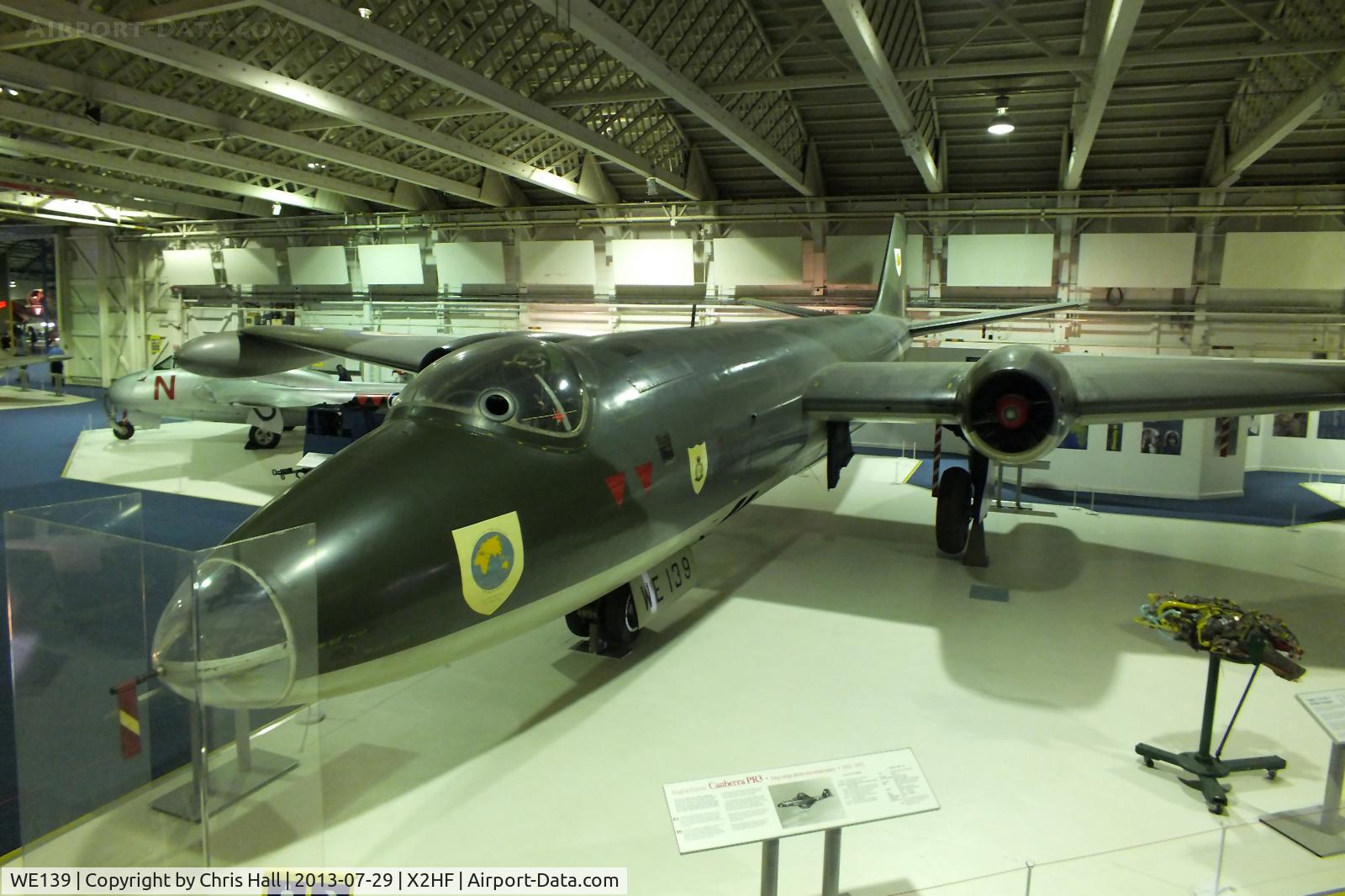 WE139, 1953 English Electric Canberra PR.3 C/N EEP71110, Displayed at the RAF Museum, Hendon