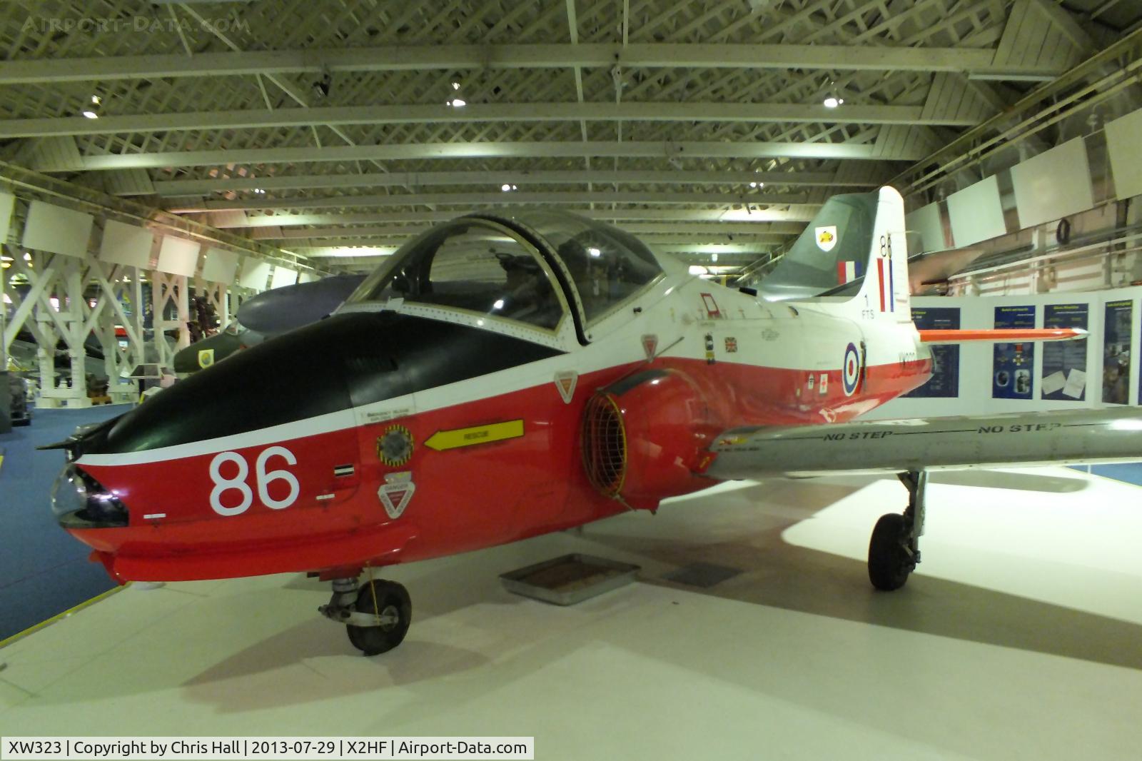XW323, 1970 BAC 84 Jet Provost T.5A C/N EEP/JP/987, Displayed at the RAF Museum, Hendon